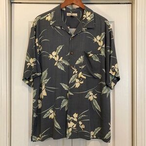 Men's Tommy Bahama Hawaiian Silk Shirt, Large